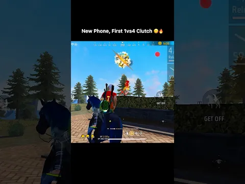 First 1vs4 Clutch in My New Mobile 📱🔥 #dmndheeraj #freefire #shorts