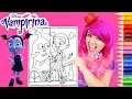 Coloring Vampirina Demi The Ghost Coloring Page Prismacolor Pencils KiMMi THE CLOWN