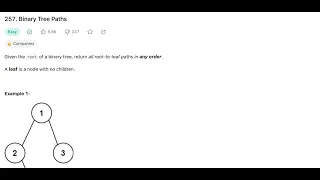 LeetCode Binary Tree Paths 257 Binary Tree Paths