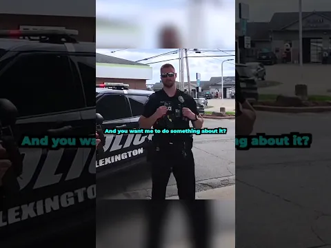 Biker and cop get passive aggressive with each other 😅 @MotoholicSociety