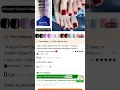 Download Lagu Temu France - Glossy Acrylic Full Cover False Nails for Women, Easy Apply Reusable Artificial nalis