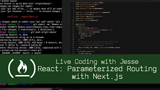 React Parameterized Routing with Next js - Live Coding with Jesse