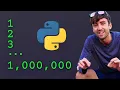3 Ways to Count to 1 000 000 in Python for while recursion