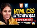 Top 50 HTML CSS Interview Questions Asked in My Interview