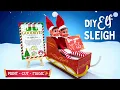DIY Printable ELF SLEIGH Tutorial Easy Elf Arrival Goodbye Scene with Letters Elf Signs