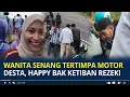 Download Lagu Viral Wanita Senang Tertimpa Motor Desta di Lombok, Happy Bak Ketiban Rezeki