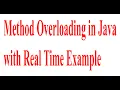 Method Overloading in Java with Real Time Example