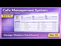 Part 15 Cafe Management System in Java Swing MySQL - Design Modern Dashboard