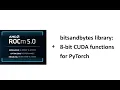 AMD GPU Linux bitsandbytes installation - step by step guide for 8-bit functions