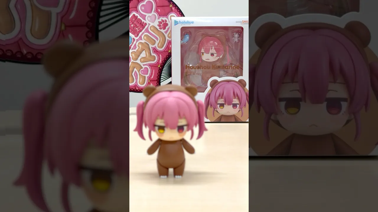 どっちが本物？クマリンVSねんどろいどクマリン🐻#funnyvideo #shorts