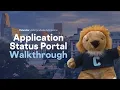 Walkthrough of the Columbia Admissions Application Status Portal