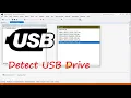 How to Detecting a USB drive when is connected and getting the drive letter USING VB NET