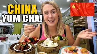 在中国广州享用传统点心盛宴
