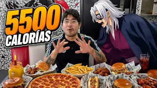 COMÍ COMO UN PILAR DE DEMON SLAYER POR UN DÍA