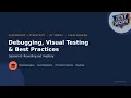 Playwright with TypeScript Tutorial Session 8 Debugging Visual Testing Best Practices