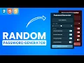 Random Password Generator JAVASCRIPT Zia Codes