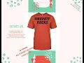 Virginity Rocks orange black kiss T Shirt