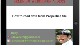 Selenium WebDriver s How to read data from Properties file