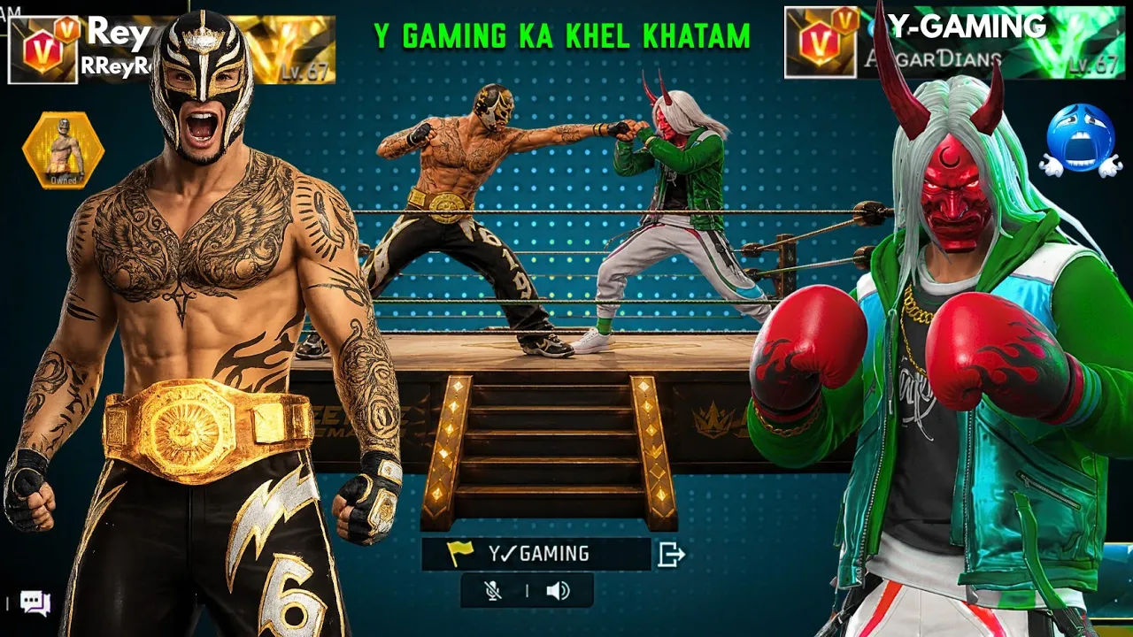 Rey Mysterio in Free Fire 🔥 Y GAMING के साथ बहुत Galat हुआ 👊😤 Kya Revange ले Paunga 🤔🔥