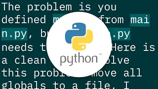 Using global variables between files