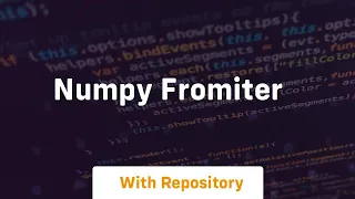 numpy fromiter