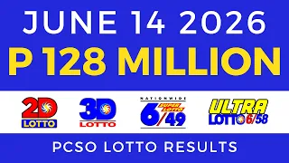 Lotto Result Today 9PM June 14 2026 PCSO
