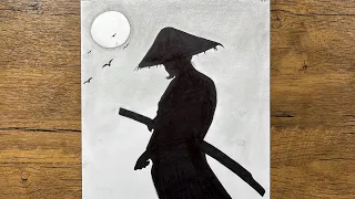 كيفية رسم ساموراي خطوة بخطوة   درس رسم ساموراي أنمي سهل دندنها