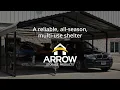Product Introduction Arrow Carport 20ft x 20ft x 7ft