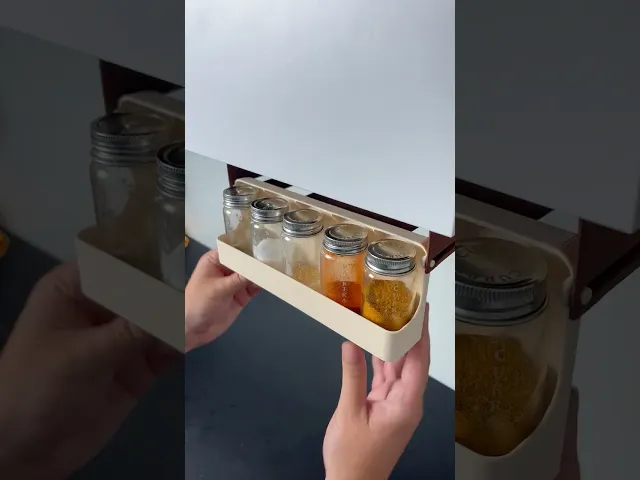 Spice Rack Organizer | Pull-Out Holder | 5 Jars video thumbnail