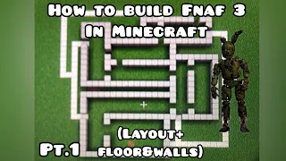 How to build Fnaf 3 in Minecraft pt 1 Layout Floors Walls