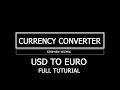 Currency Converter Tutorial with source code JAVA