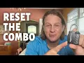 How to Reset the Combination on an Amazon Basics Combination Lock