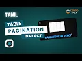 Simple Pagination In React - React- Pagination Coding Talk Tamil