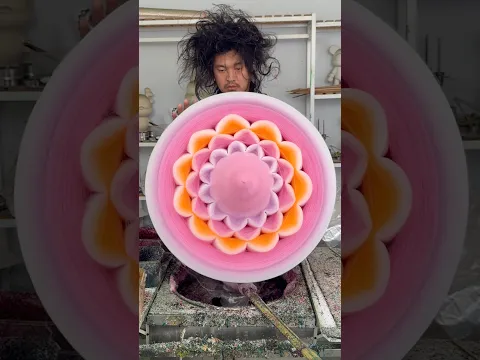 The cotton candy sculptures are absolutely beautiful