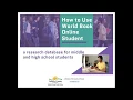 Volusia Databases How To Use World Book Online Student