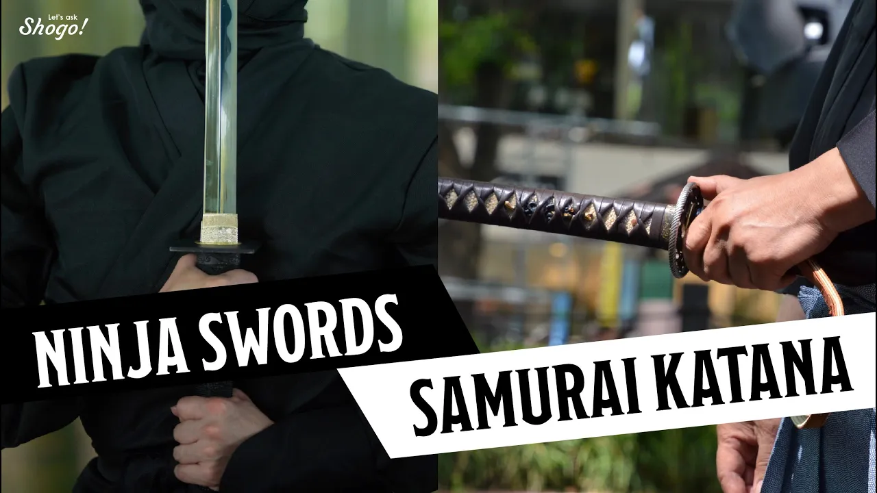 What are the 3 main differences between katana for samurai & ninja? How Ninjato were actually used!