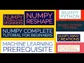 Numpy Complete Tutorial For Machine Learning Numpy Reshape Function Part 7