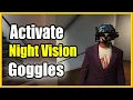 How to Activate Night Vision or Thermal Goggles in GTA 5 Online Fast Method