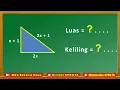 How to Determine the Area and Perimeter of a Triangle If the Side Lengths Are in Algebraic Form