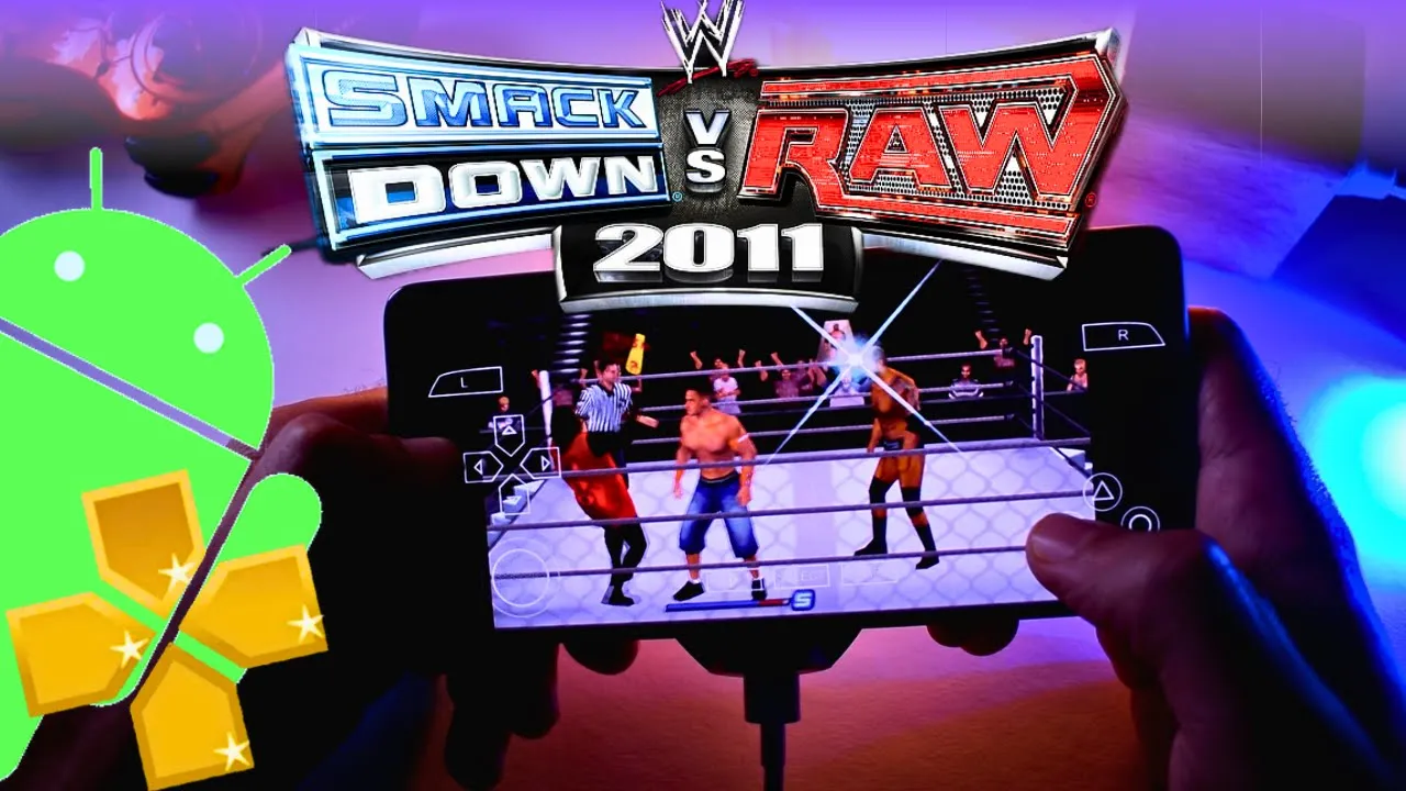 WWE SMACKDOWN VS. RAW 2011 Android Gameplay | PSP Emulator Android | PPSSPP Gold