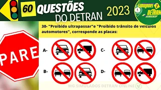 Questões de legislação de trânsito 2024, prova do detran 2024, #mgsimuladosdetran2024 #detranmg2024