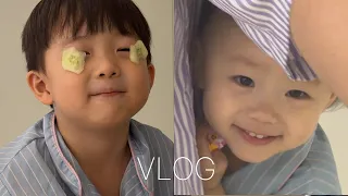 [VLOG] 처음 엄마랑만 보낸 1박2일 일상 그리고 예린이와 강아지 똥 … 🐶