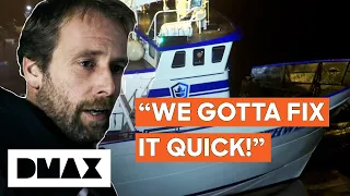 the northwesterns overheating engine plunges the crew into total darkness deadliest catch