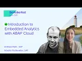 Introduction to Embedded Analytics with ABAP Cloud