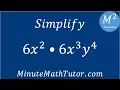 Simplify 6x 2 6x 3y 4