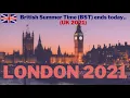 BST to GMT British Summer Time Ends - UK Fall 2021
