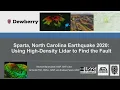 Using High Density Lidar to Find the Fault Sparta NC 2020 Eart uake