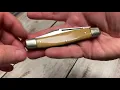 Jim Bowie Yellow Large Stockman pocket knife by Carl Schlieper of German Eye Brand vintage knife
