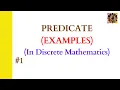 1 Predicate Predicate examples Discrete Mathematics
