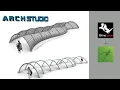 Easy Grasshopper Tutorial for Beginners Basic Curve Pavilion